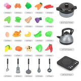44 Pieces Children Mini Kitchen Toy Cookware Pot Pan Kids Pretend Cook Play Toy Simulation Kitchen Utensils Toys Children Gift