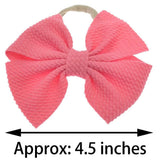 20 Pieces 4.5 Inch Nylon Super Stretchy Soft Bows Headbands, Newborn Infant Toddler Hairbands, and Baby Girl’s Hair Accessories