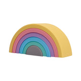 1 Set Rainbow Silicone Stacking Toys for Children