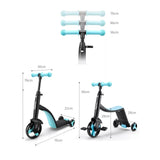 Kick Nadle Child's Children Scooter Children's Tricycle Kids Baby Scooters 3 in 1 Scooty Child for Bike Ride on Toys Tricks
