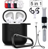 5 in 1 Combo AirPods Case and Accessories for Apple AirPods - shopwishi 