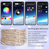 Christmas Tree Decor Bluetooth Led String Lights Merry Xmas for Home 2020 USB Smart Lamp Navidad Noel Gifts New Year Decoration