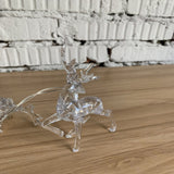Battery Power Transparent Sika Deer LED String Light 1.5M 3M Christmas light for Garland Decoration for New Year on the Window