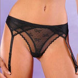 SEE THROUGH LACE GARTER BELT ROSME (RS6052)