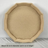 Wooden Wood Powder Base Vintage Old Octagonal /Round /Oval /Flower-Shaped Pallets for Photography Props
