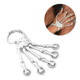 Props Gift Fun night party
 Party Punk Finger Bracelet Gothic Skull Skeleton Bone Hand Finger Bracelet