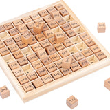 Montessori Educational Wooden Toys for Kids Children Baby Toys 99 Multiplication Table Math Arithmetic Teaching Aids