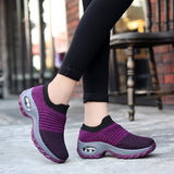 Spring Women Sneakers Shoes Flat Slip on Platform Sneakers for Women