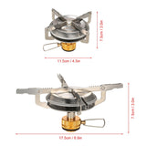 Lixada 3500W Portable Outdoor Camping Gas Stove Hiking Backpacking Picnic Ultralight Cooking Gas Burner Stove Furnace