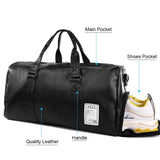 Gym Bag Leather Sports Bags Dry Wet Bags Men