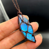 Natural Crystal Labradorite Stone Gemstone Pendant Moonstone Sunstone Pendant