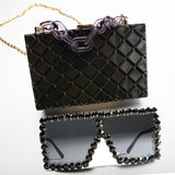 Handbags Matching Purse and Glasses Set Bulks of Women Sunglasses and Purse Set