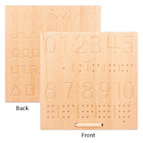 Montessori Children's Wooden Spelling Letters Practice Board
