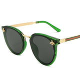 Bee Fashion Sunglasses Square Brand Design Sun Glasses Oculos Retro