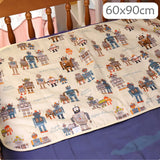 4 Size Baby's Cotton Waterproof Diapers Changing Pad
