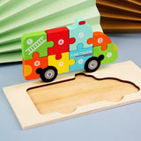 Montessori Wooden Dinosaur Puzzle for Toddlers