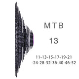 ZTTO 13 Speed 11-52t Cassette MTB 13Speed Wide Ratio Freewheel UltraLight 413g CNC Alloy Mountain Bike AXS