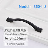 AOLISHENG Black Kitchen Cabinet Closet Drawer Main Pull Door Furniture Hardware Handles