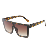 Unisex Oversized Black 2020 Vendor Logo Sunglasses