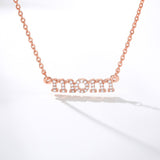 Simple Mom Letter Zircon Crystal Pendant for Mother's Day Gift