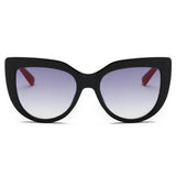 HELSINKI | S1095 - Women Round Cat Eye Oversized Fashion Sunglasses