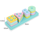Montessori Graphic Wooden Animal Shape Puzzles for Kids Education