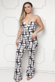 Off-Shoulder Stripe Jumpsuit ID:JVJ5008 - shopwishi 