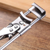Adjustable Multi-Function Bottle Cap Opener Stainless Steel Lids Off
