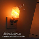 Himalayan Warm White Salt Lamp Natural Crystal Hand Carved Night Light