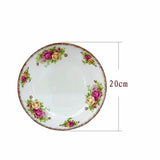 Genuine Bone China Platinum Rose Tableware Set