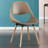 Nordic Plastic Dining Chairs Modern Simple Backrest Stool Desk Makeup Chair Dining Room Kitchen Furniture L
