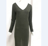 V-Neck Club Women Clothes  Long Sleeve Sexy Fall Dress Woman Formal Prom Dresses Winter Dresses for Ladies