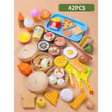 44 Pieces Children Mini Kitchen Toy Cookware Pot Pan Kids Pretend Cook Play Toy Simulation Kitchen Utensils Toys Children Gift