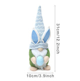 Easter Rabbit Ear With Light Luminous Faceless Gnome Dwarf Dolls Easter