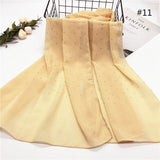 New Product Diamond Chiffon Women Long Hijab Scarf Muslim Lady Hijab Caps Islam Clothing Turkish Turban Shawl Headscarves