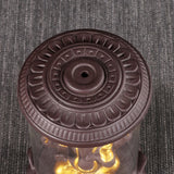 Backflow Incense Burner with Purple Sand and Buddha Golden Statue