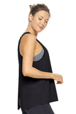 AE264 Women's Tie Back Muscle Tee