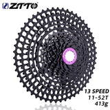 ZTTO 13 Speed 11-52t Cassette MTB 13Speed Wide Ratio Freewheel UltraLight 413g CNC Alloy Mountain Bike AXS