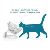 Factory Price Non-Slip Pet Food Bowl for Dog Cat Protection Cervical Transparent Ears Dish Rack