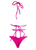 June Strappy Triangle Top & Tango Bottom - Pink