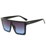 Unisex Oversized Black 2020 Vendor Logo Sunglasses
