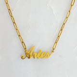 Annie Zodiac Chain Necklace