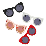 HINTON | S1066 - Women Round Cat Eye Oversize Sunglasses