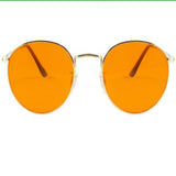 Retro Round  Sunglasses Light Therapy Glasses With 10 Colors Set  UV400 Party Favor
