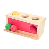 Baby Wood Montessori Materials Knocking Ball Box Toys for Children