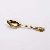 Spklifey Dinnerware Set Gold Spoon Cutlery Stainless Steel Black Cutlery Set Gold Fork Spoon Tableware Wedding Silverware Set