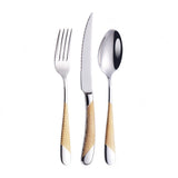 Kitchen Tableware Gold Cutlery Set Stainless Steel Cutlery Set Gold Fork