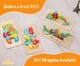 Montessori Wooden Dinosaur Puzzle for Toddlers
