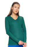 AI302 Women's V-Neck Long Sleeve Expert Tee
