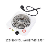 Portable Electric Iron Burner Single Stove Mini Hotplate Adjustable Temperature Furnace Home Kitchen Cook Coffee Heater RV 19QE